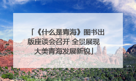 《什么是青海》图书出版座谈会召开 全景展现大美青海发展新貌