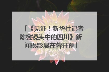 《见证！新华社记者陈燮镜头中的四川》新闻摄影展在蓉开幕