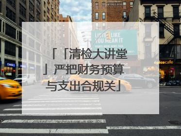 「清检大讲堂」严把财务预算与支出合规关