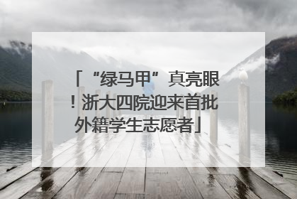 “绿马甲”真亮眼！浙大四院迎来首批外籍学生志愿者