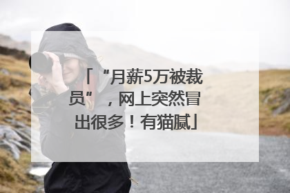 “月薪5万被裁员”，网上突然冒出很多！有猫腻