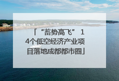 “蓄势高飞” 14个低空经济产业项目落地成都都市圈