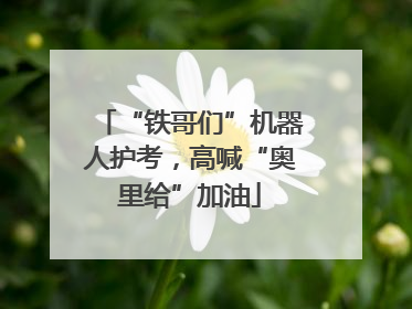 “铁哥们”机器人护考，高喊“奥里给”加油