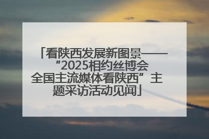 看陕西发展新图景——“2025相约丝博会 全国主流媒体看陕西”主题采访活动见闻