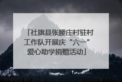 社旗县张腰庄村驻村工作队开展庆“六一”爱心助学捐赠活动
