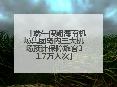 端午假期海南机场集团岛内三大机场预计保障旅客31.7万人次
