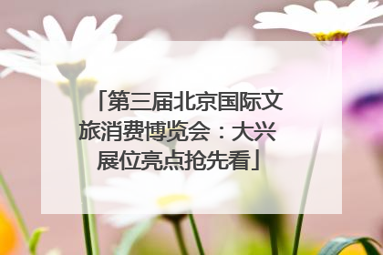 第三届北京国际文旅消费博览会：大兴展位亮点抢先看