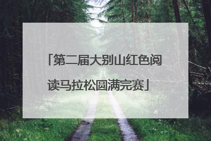 第二届大别山红色阅读马拉松圆满完赛
