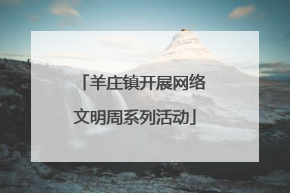 羊庄镇开展网络文明周系列活动