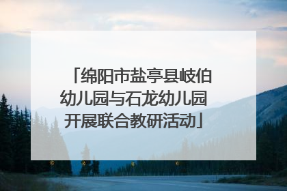 绵阳市盐亭县岐伯幼儿园与石龙幼儿园开展联合教研活动