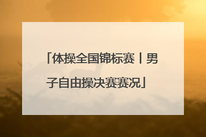 体操全国锦标赛丨男子自由操决赛赛况