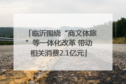 临沂围绕“商文体旅”等一体化改革 带动相关消费2.1亿元