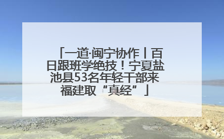 一道·闽宁协作丨百日跟班学绝技！宁夏盐池县53名年轻干部来福建取“真经”