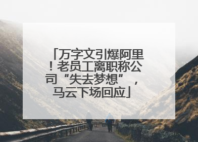 万字文引爆阿里！老员工离职称公司“失去梦想”，马云下场回应