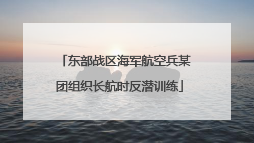 东部战区海军航空兵某团组织长航时反潜训练
