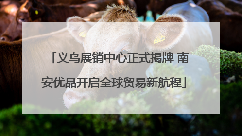 义乌展销中心正式揭牌 南安优品开启全球贸易新航程