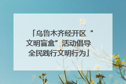 乌鲁木齐经开区“文明盲盒”活动倡导全民践行文明行为