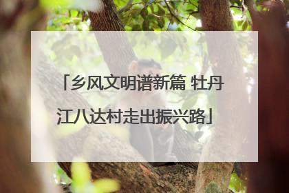 乡风文明谱新篇 牡丹江八达村走出振兴路