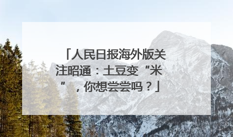 人民日报海外版关注昭通：土豆变“米”，你想尝尝吗？