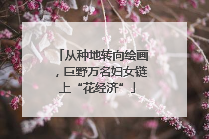 从种地转向绘画，巨野万名妇女链上“花经济”