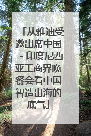 从雅迪受邀出席中国－印度尼西亚工商界晚餐会看中国智造出海的底气