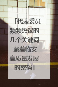 代表委员频频热议的几个关键词 藏着临安高质量发展的密码
