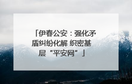伊春公安：强化矛盾纠纷化解 织密基层“平安网”