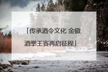 传承酒令文化 金徽酒拳王赛再启征程