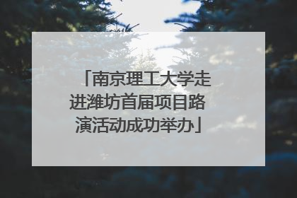 南京理工大学走进潍坊首届项目路演活动成功举办
