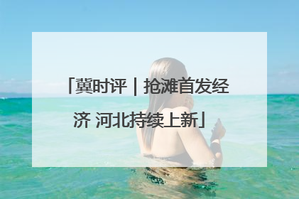 冀时评｜抢滩首发经济 河北持续上新
