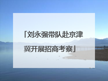 刘永强带队赴京津冀开展招商考察
