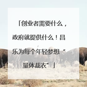 创业者需要什么，政府就提供什么！昌乐为每个年轻梦想“量体裁衣”