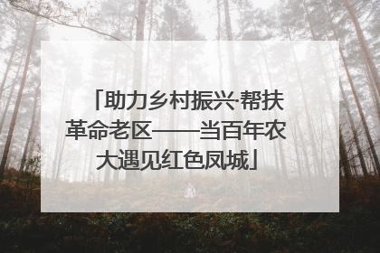 助力乡村振兴·帮扶革命老区——当百年农大遇见红色凤城