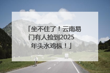 坐不住了！云南易门有人捡到2025年头水鸡枞！