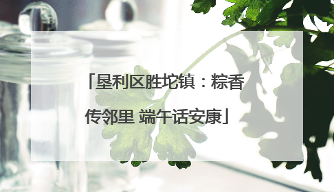 垦利区胜坨镇：粽香传邻里 端午话安康