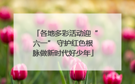 各地多彩活动迎“六一” 守护红色根脉做新时代好少年