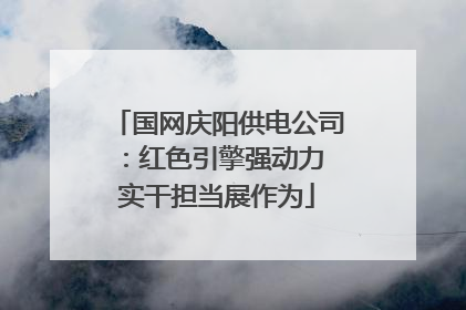国网庆阳供电公司：红色引擎强动力 实干担当展作为