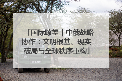 国际瞭望｜中俄战略协作：文明根基、现实破局与全球秩序重构