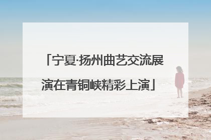 宁夏·扬州曲艺交流展演在青铜峡精彩上演