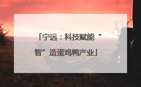 宁远：科技赋能“智”造蛋鸡鸭产业