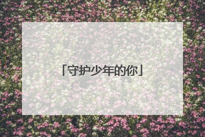 守护少年的你