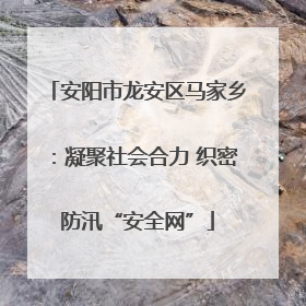 安阳市龙安区马家乡:凝聚社会合力 织密防汛“安全网”