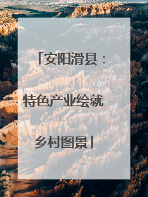 安阳滑县：特色产业绘就乡村图景