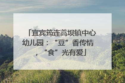 宜宾筠连蒿坝镇中心幼儿园：“豆”香传情，“食”光有爱