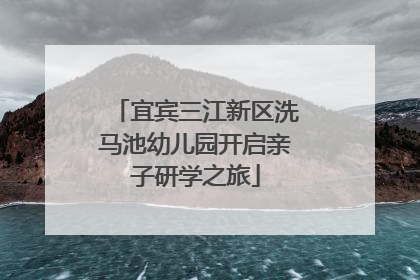 宜宾三江新区洗马池幼儿园开启亲子研学之旅