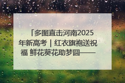 多图直击河南2025年新高考｜红衣旗袍送祝福 鲜花葵花助梦圆——尉氏县高考暖心送考