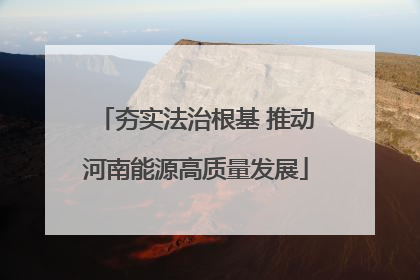 夯实法治根基 推动河南能源高质量发展
