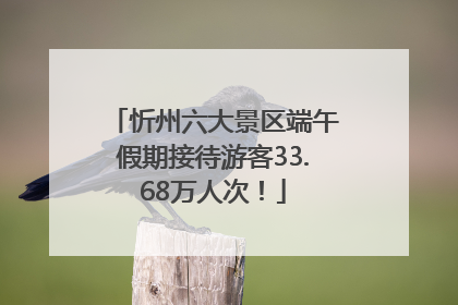 忻州六大景区端午假期接待游客33.68万人次！