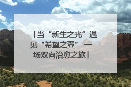 当“新生之光”遇见“希望之翼” 一场双向治愈之旅