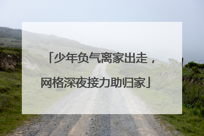 少年负气离家出走，网格深夜接力助归家